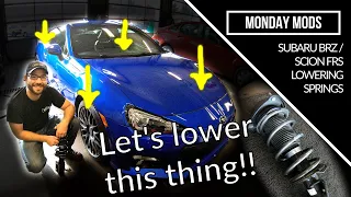 HOW TO INSTALL STRUTS WITH EIBACH LOWERING SPRINGS ON A BRZ/FRS/86