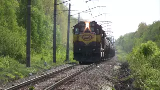 Тепловозы Ц36-7и-1548+1503 на о.п. Лаокюла / GE C36-7i-1548+1503 passing Laoküla stop