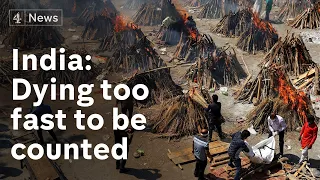 India: Dying too fast to be counted - Covid funeral pyres burn day and night