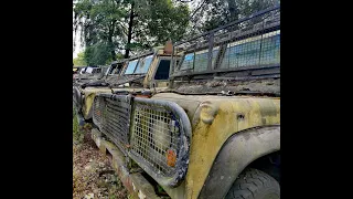 ABANDONED ~ Army Landrover Defenders