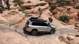 200 Series Land Cruiser Descending Wipeout Hill - View 1 - Cruise Moab 2021