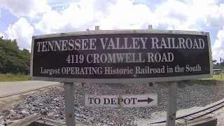 TENNESSEE VALLEY RAILROAD Tour & In Cab View of 4501 SOUTHERN Steam Loco Part 1.