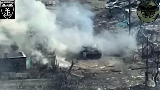 The K2 Unit of the 54th Mechanized Brigade used accurate artillery fire to hit a Russian T 72B patte