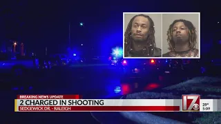 Pair charged after man wounded in Raleigh shooting