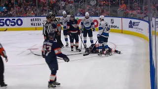 Klim Kostin gets serious leg injury in the dying seconds of game vs Jets (31 dec 2022)