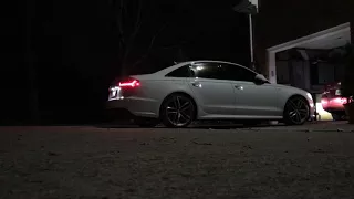 2017 Audi S6 sport exhaust start & revs