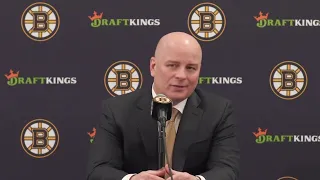 Jim Montgomery NOT HAPPY with Bruins Loss "Oilers were the better team" | Bruins Postgame Interview