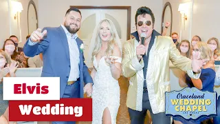 Danny & Miranda's Elvis Wedding Ceremony at Graceland Chapel | Las Vegas