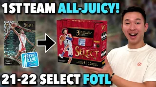 SUPER JUICY SET (EARLY LOOK)! 🔥 2021-22 Panini Select Basketball FOTL Hobby Box Review