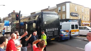 Leeds leaving Millwall 2014