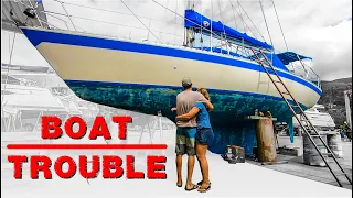 TROUBLE in the BOAT YARD | Ocean Passage Preparation | Sailing Florence Ep. 116