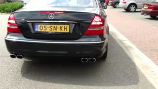 MERCEDES E500 W211 EXHAUST SOUND AMG LOOK UITLAAT SPORTUITLAAT by WWW MAXIPERFORMANCE NL