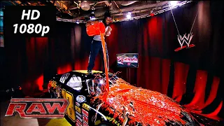 Kofi Kingston destroys Randy Orton's custom NASCAR car WWE Raw Oct 26, 2009 HD