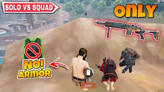 No Armor 🚫 + Mk14 Cobra Only | Solo vs Squad 🤯 (2M Earning 🤑) | Metro Royale Chapter 10