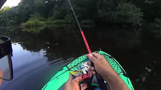 Fishing on My New Intex Challenger K1 Inflatable Kayak - I'm a newbie fisherman