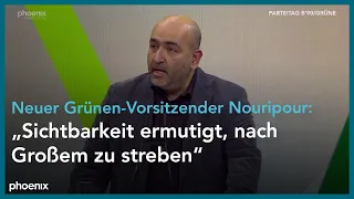 Parteitag Grüne: Rede von Omid Nouripour für das Amt des Parteivorsitzenden