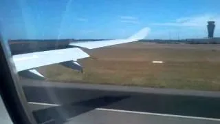 Qantas A330-300, approach and landing at Adelaide.