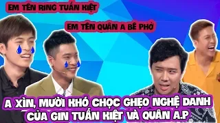 Quân A.P, Gin Tuấn Kiệt ‘cười ra nước mắt’ khi Trấn Thành, Trường Giang trêu chọc nghệ danh