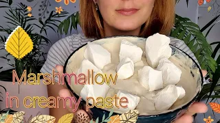 Сухой мел в сливочной пасте 🤤 Хруст / Асмр ❤️  Chalk / Crunch / Asmr / Eating crunchy