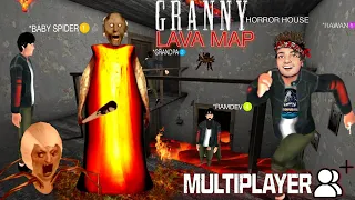 Granny Multiplayer New Lava Mode | Full gameplay | Granny Ne pura Ghar Lava Lava kar diya😂🤣