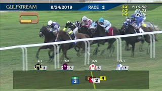 Gulfstream Park August 24, 2019 Race 3