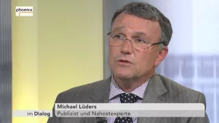 Im Dialog: Alfred Schier mit Michael Lüders am 29.05.15