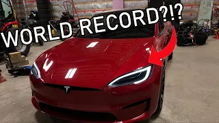 5 run, 1 World record! Tesla Plaid