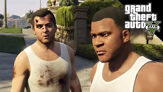 GTA 5 PC - Franklin salva o Michel de virar carne moída kk- #25