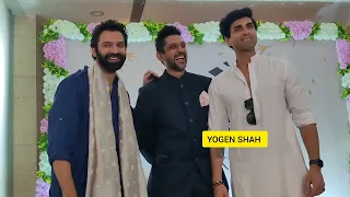 Akshay dogra Barun Sobti At Newly wed Couple Dalljiet Kaur Nikhil Patel wedding