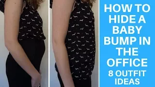 How To: Hide a Baby Bump at Work ~ 8 Different Outfits For the Office