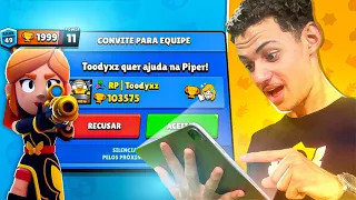 AJUDANDO o TOODYXZ na sua PIPER 2000🏆 no BRAWL STARS!