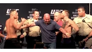 Nate Diaz vs. Conor McGregor UFC 202 Main Event Weigh-ins