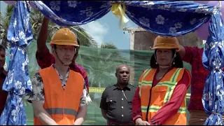 Fijian Minister for Education and Japanese Ambassador officiates at the ground breaking ceremony