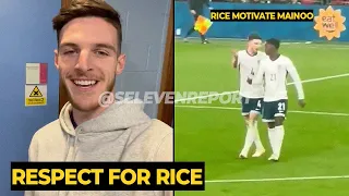 Declan Rice praised Kobbie Mainoo after his DEBUT vs Brazil | Manchester United News