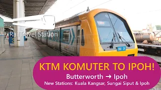 🇲🇾🚆KTM KOMUTER TO IPOH FIRST DAY! CHEAP & GOOD! Butterworth→Ipoh by KTM Komuter Utara 2905dn