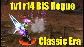 5 minute 1v1 with r14 full BiS Rogue - Classic Era - Morphious VS Robtherogue - w/ Commentary