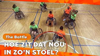 HET LIJKT ME ENG OM TE VALLEN | THE BATTLE ROLSTOELBASKETBAL | ZAPPSPORT