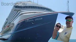 Carnival Dream 2023/Boarding Day/Exploring/Sail Away/Dinner/Welcome Aboard Show