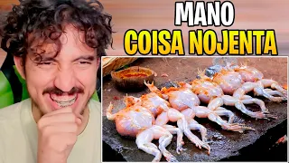 AS COMIDAS MAIS ESTRANHAS E BIZARRAS DO PLANETA - SURPREENDENTE DOCUMENTÁRIO DUBLADO | Leozin React