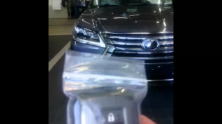 Lexus LX570 2016. Автозапуска со штатного ключа.