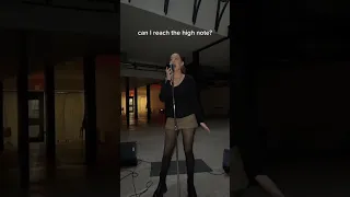 Girl hits highest note in “All by Myself”