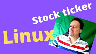 Stock ticker in linux