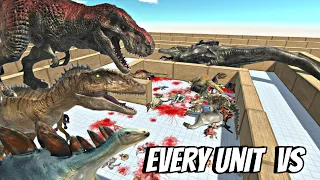 ARBS Every Unit - vs Dinosaurs 🦖 Team Watch Revolt Battle Simulator