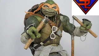 Teenage Mutant Ninja Turtles 2014 Threezero Michelangelo 1/6 Scale Collectible Movie Figure Review