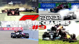 F1 2021 REALISTIC CRASHES #9