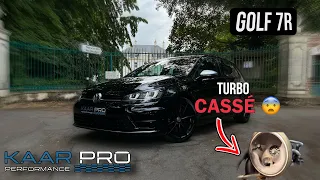 Une GOLF 7R sous la pluie (on a cassé un turbo !)