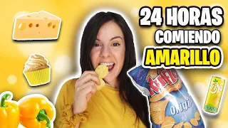 24 HORAS COMIENDO AMARILLO | Reto * Gigiis