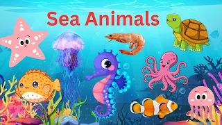 Sea Animals | Kids Vocabulary | English Educational Video | Learn English for Kids