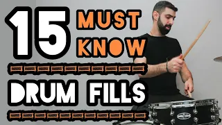 15 Must Know Drum Fill (16th note) | Drum Lesson - Ariel Kasif