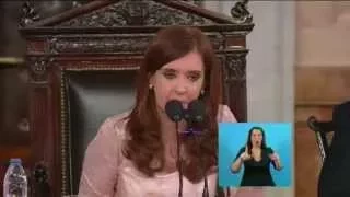 Poder Judicial. Apertura Sesiones Ordinarias 2015. Cristina Fernández.